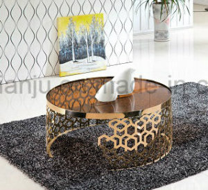 Home Modern Furniture Rose Gold Coffee Table (CT098L#)